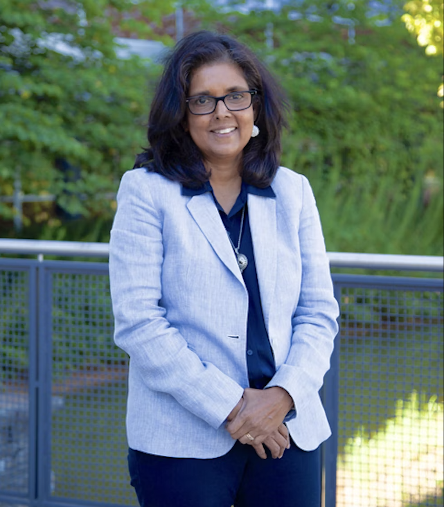 A portrait of Surita Sandosham, president and CEO of Heifer International.